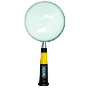 1-1/4 Inch x 4 Inch Round Glass Magnifier with Cushion-Grip Handle | Inspection Mirrors Hand Tools Inspection Mirrors