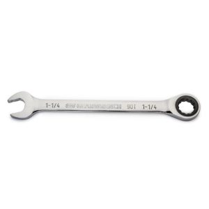 1-1/4in 90T 12 Point Ratcheting Combination Wrench | Wrenches Hand Tools Silver