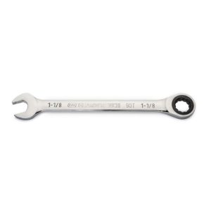 1-1/8in 90T 12 Point Ratcheting Combination Wrench | Wrenches Hand Tools Silver