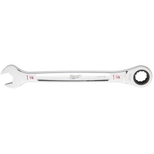 1 1/8inch Ratcheting Combination Wrench | Wrenches Hand Tools Silver