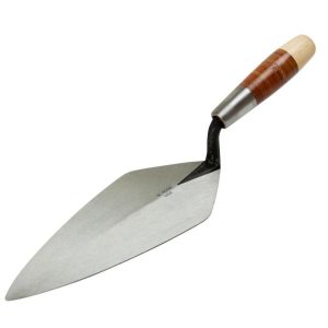 10 In. Narrow London Brick Trowel with Leather Handle | Masonry, Concrete & Tile Tools Hand Tools Masonry, Concrete & Tile Tools