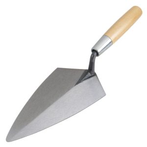 10 In. Philadelphia Brick Trowel with Wood Handle | Masonry, Concrete & Tile Tools Hand Tools Masonry, Concrete & Tile Tools