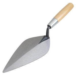 11 In. Narrow London Brick Trowel with Wood Handle | Masonry, Concrete & Tile Tools Hand Tools Masonry, Concrete & Tile Tools