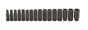 1/2 In. Dr. 16 pc. Impact Metric Socket Set 10 mm to 27 mm 6 Pt. Deep | Sockets & Socket Sets Hand Tools Sockets & Socket Sets