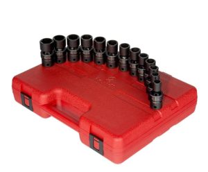 1/2 In. Drive Metric Universal Impact Socket Set 13 pc. | Sockets & Socket Sets Hand Tools Black