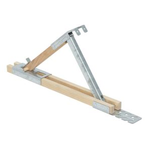 12 In. Wood Steel Roof Bracket | Wrecking Pry Bars Hand Tools Silver