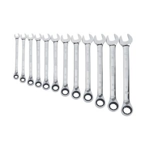 12 Piece Reversible Ratcheting Wrench Set – SAE | Tool Sets Hand Tools Silver