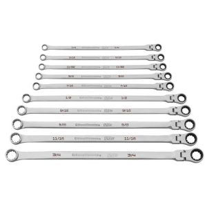 120XP Ratcheting SAE Wrench Set 10pc | Tool Sets Hand Tools Silver