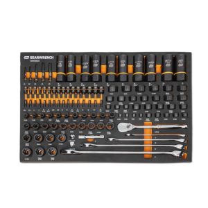 1/4, 3/8, 1/2 Drive Bolt Biter Mechanics Tool Set in Foam Storage Tray 97pc | Tool Sets Hand Tools Tool Sets