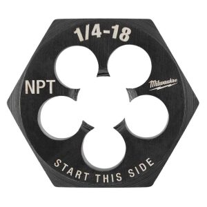 1/4 in -18 NPT 1-7/16 in Hex Threading Die | Taps & Dies Hand Tools Taps & Dies