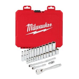 1/4 in. Drive 28 pc. Ratchet & Socket Set – Metric | Hand Ratchets Hand Ratchets Hand Ratchets