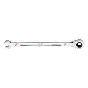 1/4 in. SAE Ratcheting Combination Wrench | Wrenches Hand Tools Silver