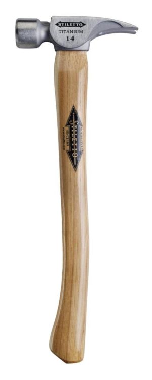 14 oz Titanium Milled Face Hammer with 18 in. Curved Hickory Handle | Hammers & Mallets Hammers & Mallets Hammers & Mallets