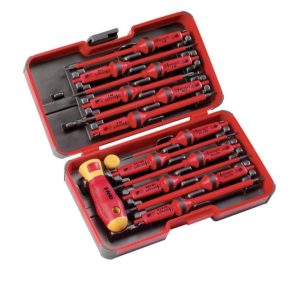 14 Piece Screwdriver Set with 12 Interchangable Blades & 2 Handles | Screwdrivers Hand Tools Screwdrivers