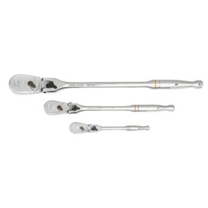 1/4in 3/8in & 1/2in Drive Teardrop Ratchet 3pc | Hand Ratchets Hand Ratchets Hand Ratchets