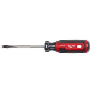 1/4inch Slotted 4inch Cushion Grip Screwdriver (USA) | Screwdrivers Hand Tools Screwdrivers