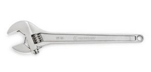 15-in Steel Adjustable Wrench | Wrenches Hand Tools Silver