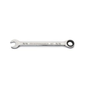 15/16in 90T 12 Point Ratcheting Combination Wrench | Wrenches Hand Tools Silver