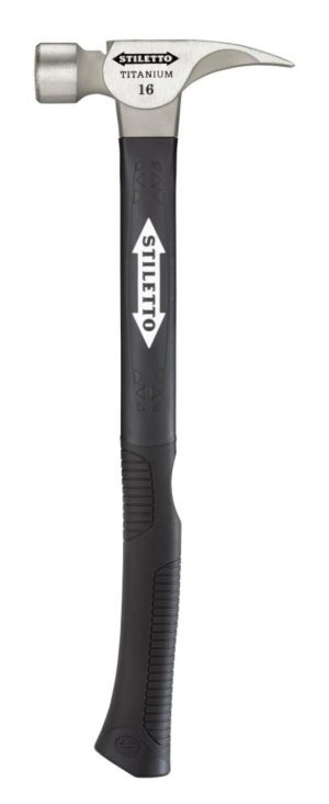 16 oz Titanium Smooth Face Hammer with 18 in. Hybrid Fiberglass Handle | Hammers & Mallets Hammers & Mallets Black