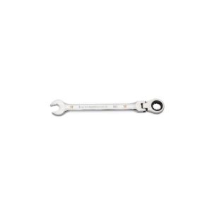 17mm 90T 12 Point Flex Head Ratcheting Combination Wrench | Wrenches Hand Tools Silver