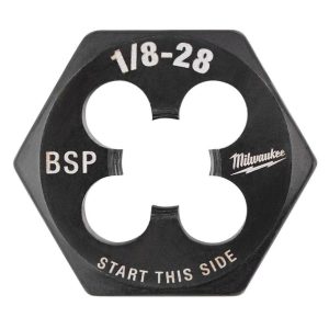 1/8 in -28 BSP 1-Inch Hex Threading Die | Taps & Dies Hand Tools Taps & Dies