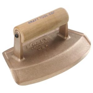 18 In. Diameter Bronze Chamfer Tube Edger with Wood Handle | Masonry, Concrete & Tile Tools Hand Tools Bronze