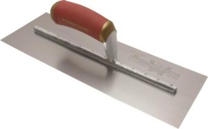 18 In. x 4 In. PermaShape-DuraSoft Handle Broken-In Trowel | Masonry, Concrete & Tile Tools Hand Tools Gray