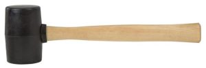 18 Oz. Hickory Handle Rubber Mallet | Hammers & Mallets Hammers & Mallets Black