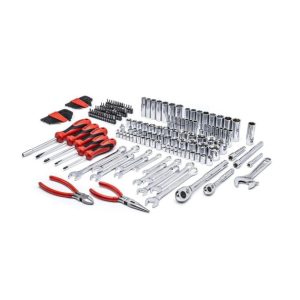 180 Piece 1/4in and 3/8in Drive 6 Point SAE/Metric Professional Tool Set | Tool Sets Hand Tools Tool Sets