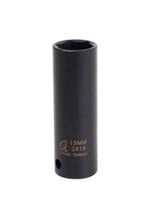 19 mm 1/2 In. Drive Extra Thin Wall Deep Impact Socket | Sockets & Socket Sets Hand Tools Black