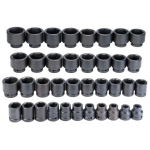 1in Drive 6pt Impact Socket Set 37pc | Sockets & Socket Sets Hand Tools Sockets & Socket Sets