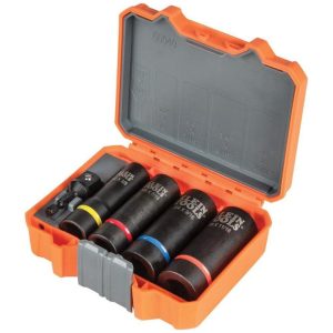 2-In-1 Impact Socket Set 5-Piece | Sockets & Socket Sets Hand Tools Black