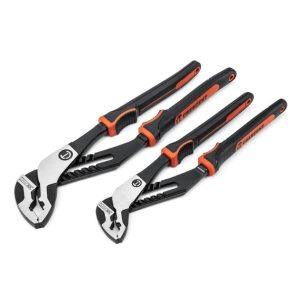 2 Pc Z2 V-Jaw Tongue and Groove Pliers with K9 Jaws Set | Tool Sets Hand Tools Black