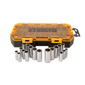 20 piece 3/8 In. Drive Deep Socket Set | Sockets & Socket Sets Hand Tools Silver