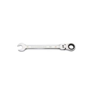 21mm 90T 12 Point Flex Head Ratcheting Combination Wrench | Wrenches Hand Tools Silver