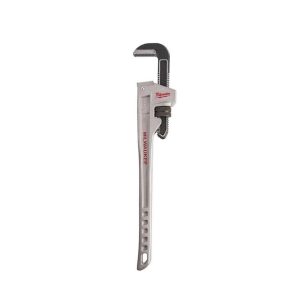 24 In. Aluminum Pipe Wrench | Wrenches Hand Tools Silver