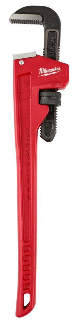 24 in. Steel Pipe Wrench | Wrenches Hand Tools Red