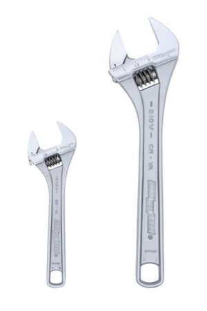 2pc Adj Wrench Set | Wrenches Hand Tools Silver