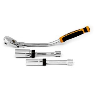 3 Pc 3/8in Drive 90 Tooth Spark Plug Ratchet Set | Hand Ratchets Hand Ratchets Hand Ratchets