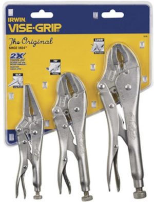 3 Pc. Original Locking Pliers Set Contains: 10WR 7R and 6LN | Pliers Hand Tools Pliers