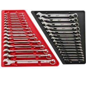 30pc SAE & Metric Combination Wrench Set | Tool Sets Hand Tools Silver