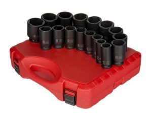 3/4 In. Drive Deep SAE Impact Socket Set 17 pc. | Sockets & Socket Sets Hand Tools Black