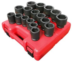 3/4 In. Metric Heavy Duty Impact Socket Set 17 pc. | Sockets & Socket Sets Hand Tools Black