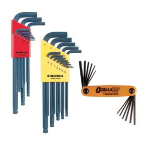 34 Piece Bonus Pack Gorilla Grip | Hex Keys Hand Tools Hex Keys