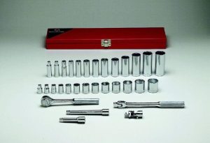 3/8 In. Drive 31 pc. 6 pt Standard & Deep Socket Set | Sockets & Socket Sets Hand Tools Sockets & Socket Sets