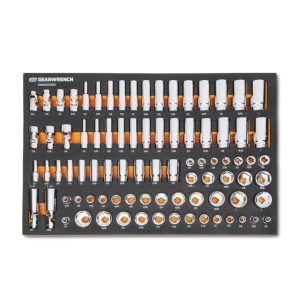 3/8 in Drive Master SAE Socket Set in Foam Storage Tray 85pc | Tool Sets Hand Tools Tool Sets