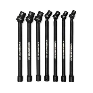 3/8in Impact Metric Extension Socket Set 7pc | Wrenches Hand Tools Black