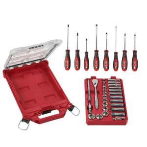 3/8inch 28 Pc Tool Set with 8pc Tool Set & PACKOUT Organizer | Tool Sets Hand Tools Silver