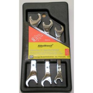 3pc Metric Open-End Ratchet Wrench | Wrenches Hand Tools Silver