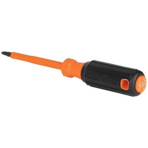 4 in. Insulated Driver #2 Sq Tip | Screwdrivers Hand Tools Orange & Black